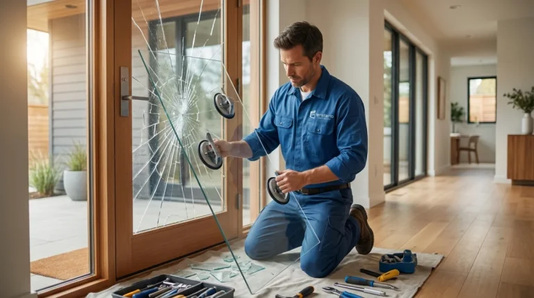Glastür gerissen: Wann muss das Glas getauscht werden?