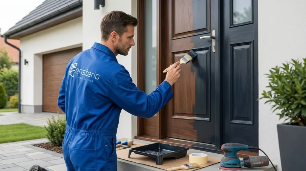 Haustür streichen: So sieht sie wieder wie neu aus