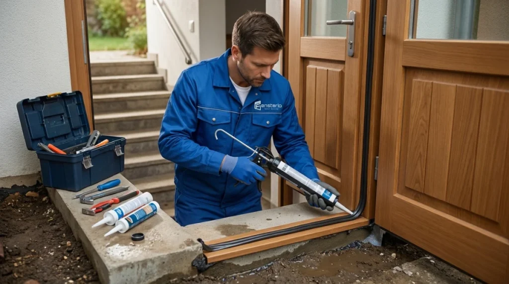 Kellertür abdichten gegen Feuchtigkeit