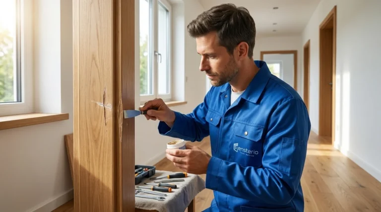 Türrahmen ausbessern nach Kratzern oder Dellen