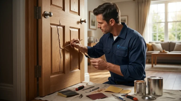 Türblatt hat Risse: Tipps zur Holzreparatur